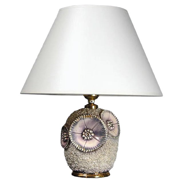 French Ceramic Table Lamp, 1950s For Sale