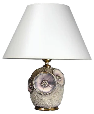 French Ceramic Table Lamp, 1950s