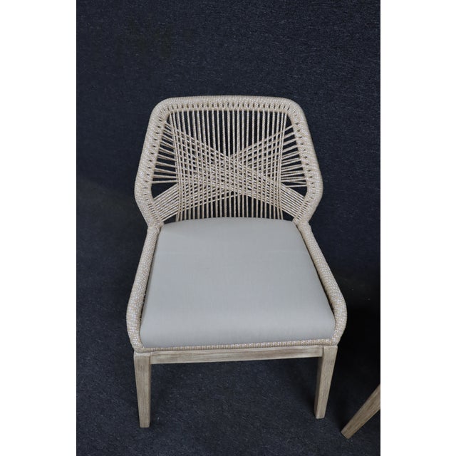 Essentials for Living Loom Rope Dining Chairs, Set of 6 For Sale - Image 11 of 17