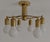 Hollywood Regency Space Age Brass Ceiling Light For Sale - Image 6 of 11