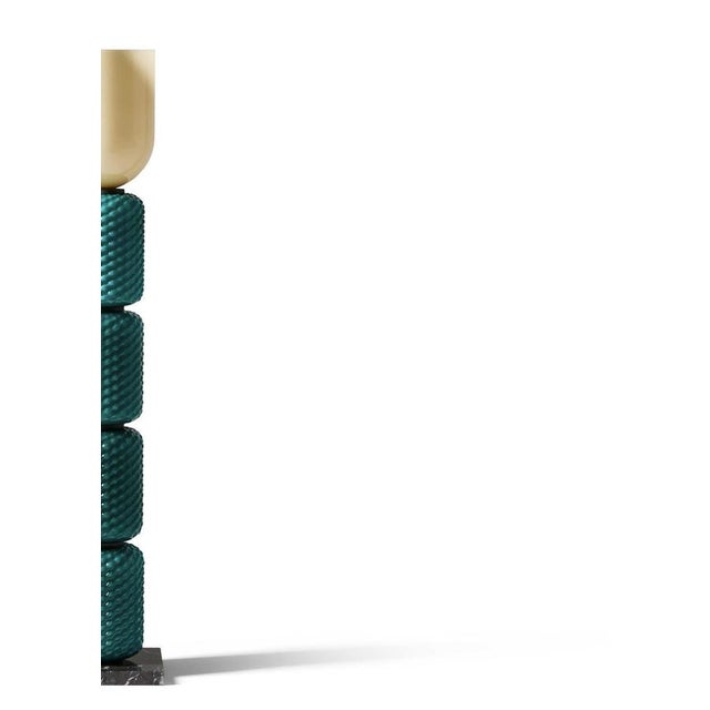 Mid-Century Modern Ficupala Floor Lamp in Blown Glass & Marble from Cassina For Sale - Image 3 of 17