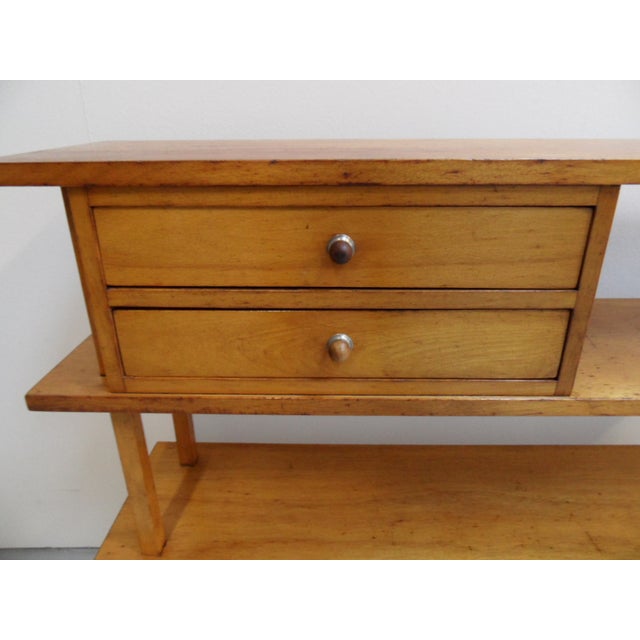 Vintage Open Bookcase in Wood, 1950s For Sale - Image 3 of 16