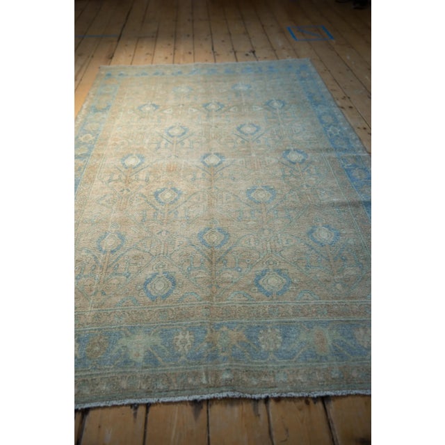 Ivory Vintage Distressed Hamadan Rug - 4'7" X 7'6" For Sale - Image 8 of 11