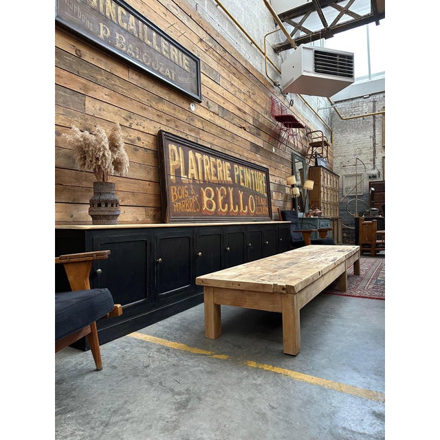 Large Beech Coffee Table, 1950s For Sale - Image 9 of 14