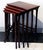 Art Nouveau Nesting Tables in Mahogany-Stained Beech from Thonet, Vienna, 1900s, Set of 4 For Sale - Image 3 of 6