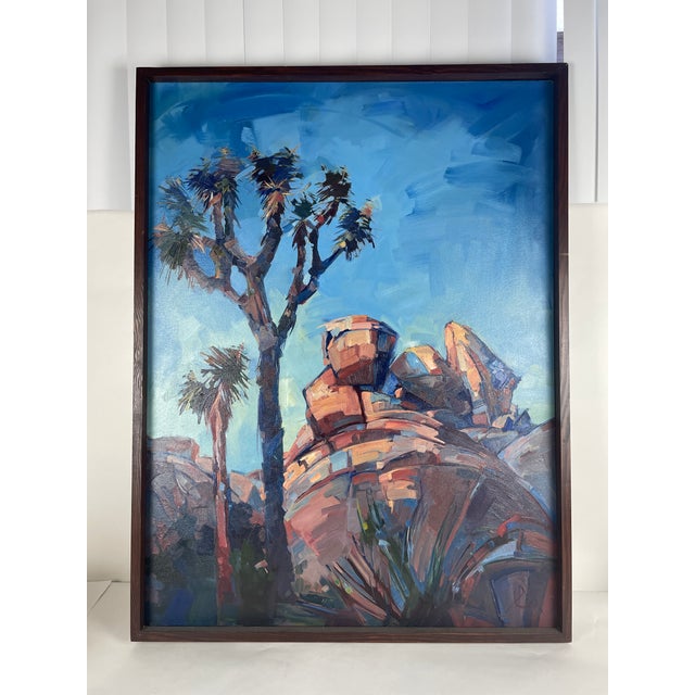 Paint Joshua Tree Rock, Oil on Canvas by Erin Hanson For Sale - Image 7 of 7