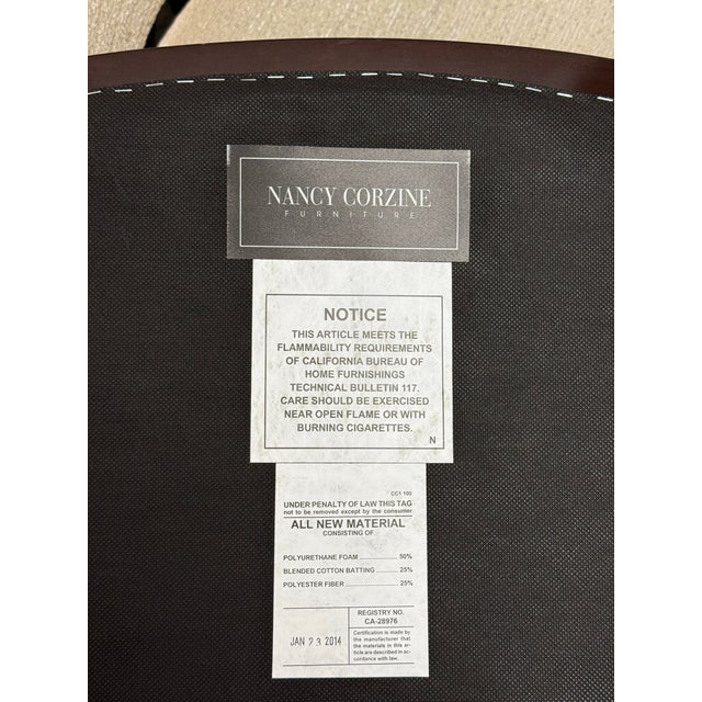 Armani by Nancy Corzine Venus Dining Chairs, Set of Eight For Sale - Image 12 of 12