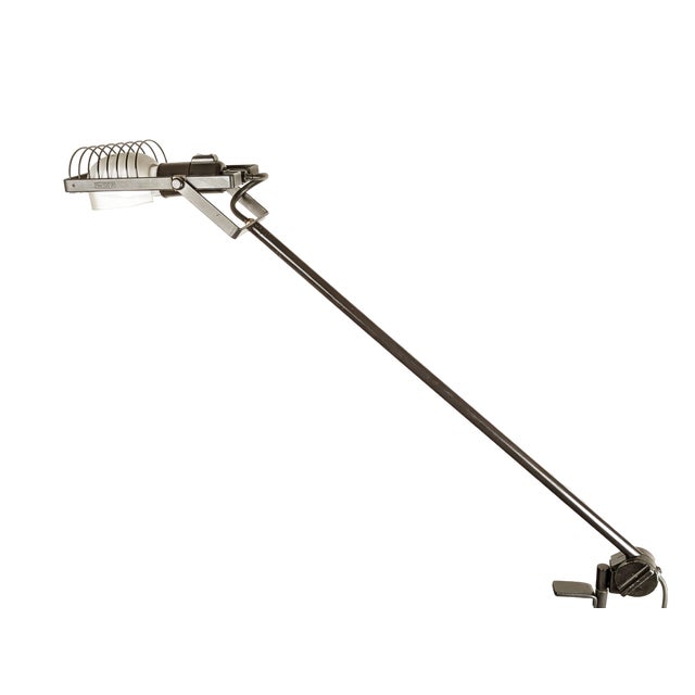 Aluminum & Black Metal Sintesi Table Lamp by Ernesto Gismondi for Artemide, 1970s For Sale