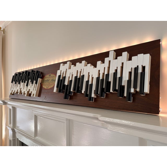 Mid-Century Modern Custom Walnut Wall Sculpture For Sale - Image 3 of 5