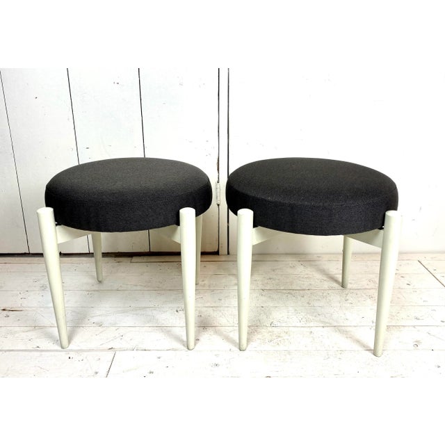 Set of Mid-Century Scandinavian Wooden Stools For Sale - Image 10 of 10