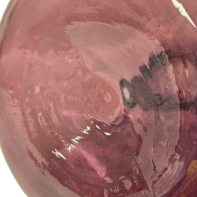 Purple 1960's Hand Blown Purple Glass Decanter by Rainbow For Sale - Image 8 of 8