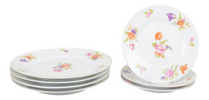 Porcelain Plates in Else Pattern from Rosenthal, 1930s, Set of 7