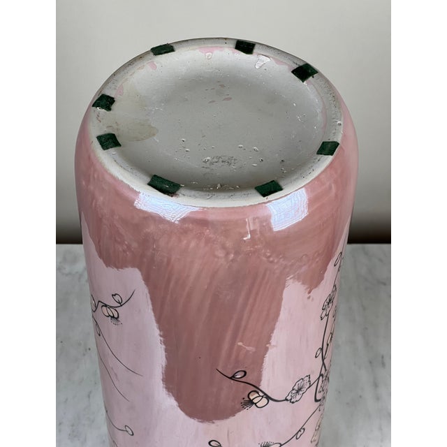 1980s Vintage Sakura Style Cherry Blossom Umbrella Stand For Sale - Image 5 of 5
