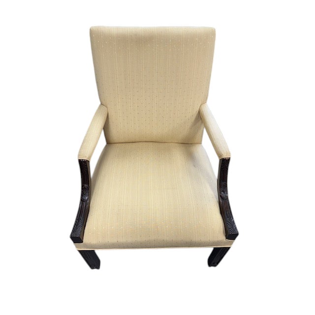 English Early 1900s English Mahogany Chippendale Style Armchair For Sale - Image 3 of 12