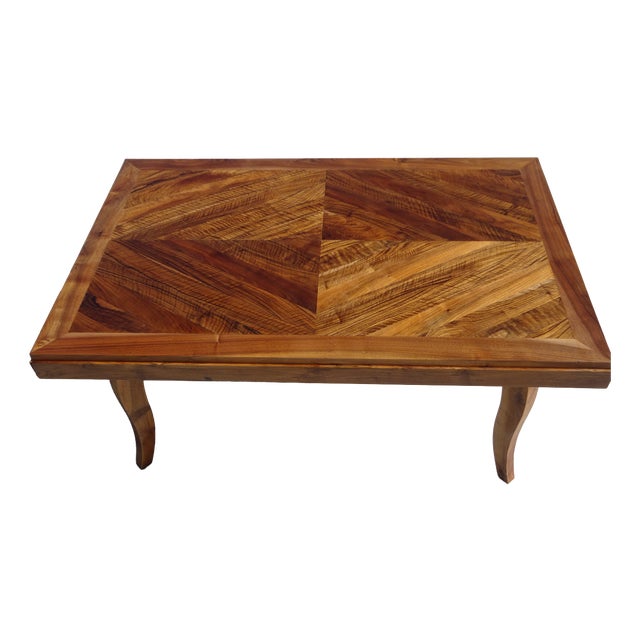 Walnut Extendable Dining Table, 1950s For Sale