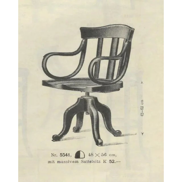 No. 5541 Swivel Chair from Thonet, 1890s For Sale - Image 10 of 11