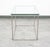 Silver Mid Century Modern End Table Side Metal Glass Vintage Silver Rectangular MCM For Sale - Image 8 of 12