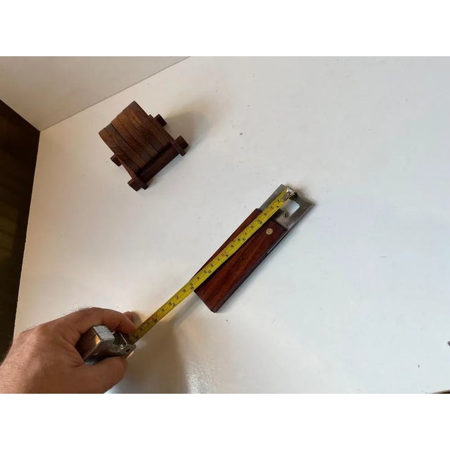 Wood Scandinavian Modern Bar Set in Teak, 1960s, Set of 9 For Sale - Image 7 of 11