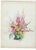Grace Spongberg (American, 1906-1992) Lillies and gladiolus in a vase, oil pastel on paper, and estate stamp on reverse....