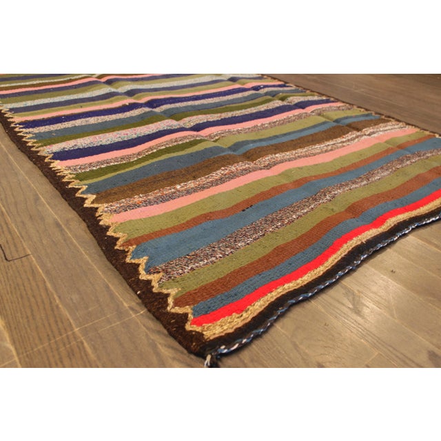 Pink 21st Century Modern Kilim Rug For Sale - Image 8 of 9