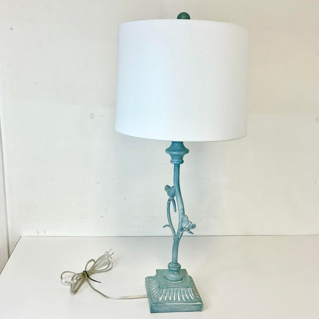 1970s 1970s Vintage Italian Art Nouveau Diego Giacometti Style Birds on Branches Table Lamp For Sale - Image 5 of 15