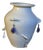 Cream Ceramic, Sculptural Vase , Natural Hanging Stones , Handmade Clay , Wabi Sabi Decor For Sale