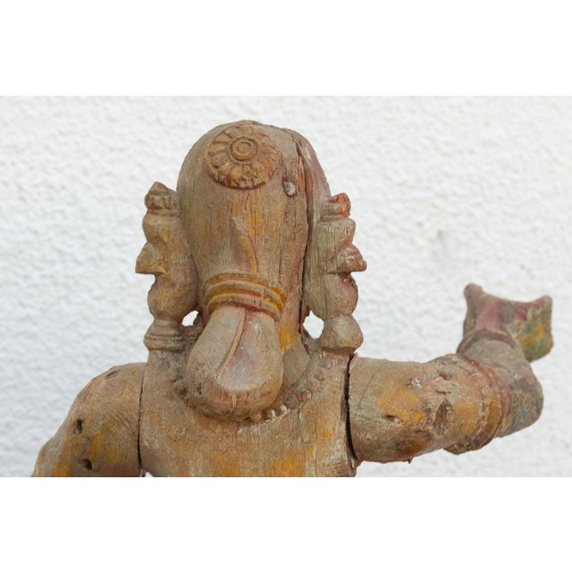 Rare Indian Antique Carved Female Deity For Sale - Image 9 of 9