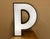 Large Vintage Illuminated Advertising Letter P, 1960s For Sale - Image 15 of 17