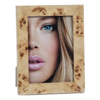 Burlwood Veneer Photo Frame- 5" x 7" For Sale