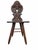 Swiss Alpine Hall Chair in Hardwood, 1930s For Sale - Image 6 of 8