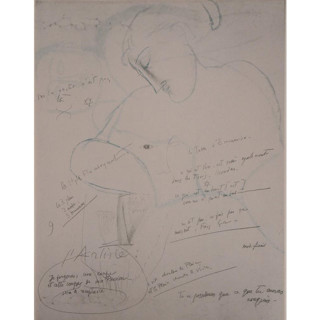 After Amedeo Modigliani, The Emerald Table, 1959, Lithograph For Sale - Image 9 of 9