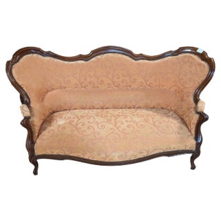 Napoleon III Style Sofa in Mahogany For Sale