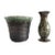 Mid-Century German Ceramic Vase and Planter, 1940s, Set of 2 For Sale