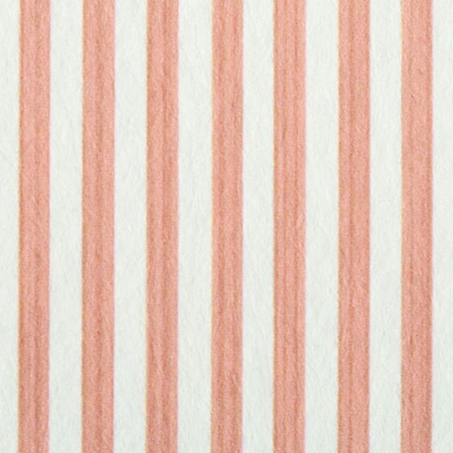 Transitional Schumacher Edwin Stripe Narrow Wallpaper in Pink For Sale - Image 3 of 3