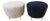 Pair of French Wool Boucle Pouf Dining Stools For Sale