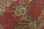 Red Tabriz Rug 9’1” X 12’4” Red Wool Vintage Distressed Hand-Knotted Carpet For Sale - Image 8 of 15