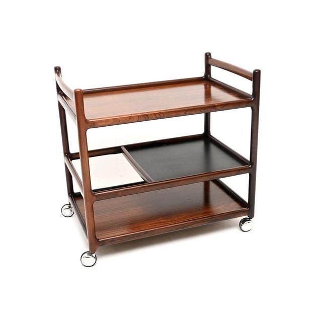 Vintage Danish Drinks Trolley by Henning Korch for Silkeborg, 1960s For Sale - Image 11 of 11