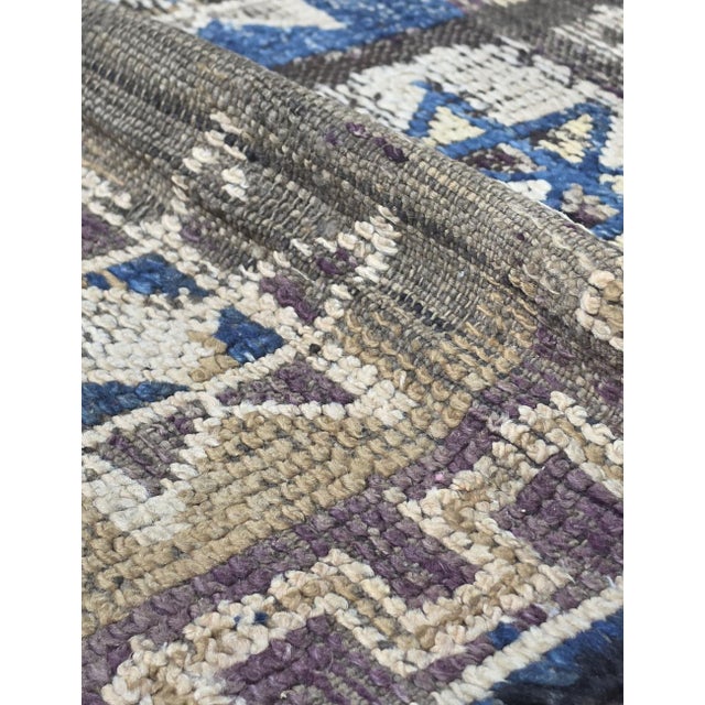 Textile Geometric Tribal Moroccan Rug - 6.4 X 5.4 Ft For Sale - Image 7 of 8