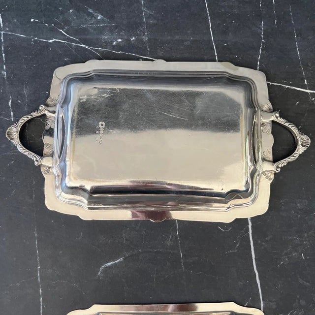 Antique John Round & Sons 3-Piece Covered Vegetable Dish [Sheffield 3025] For Sale - Image 12 of 13