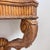 Vintage Maitland Smith stone-top table // tesselated black granite and limestone // carved demilune // wall-mount table // no free shipping For Sale - Image 10 of 10