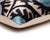 Aqua Handmade Aqua Blue Ikat Velvet Lumbar Pillow 16x24 | Soft Turquoise & Black Abstract For Sale - Image 8 of 8