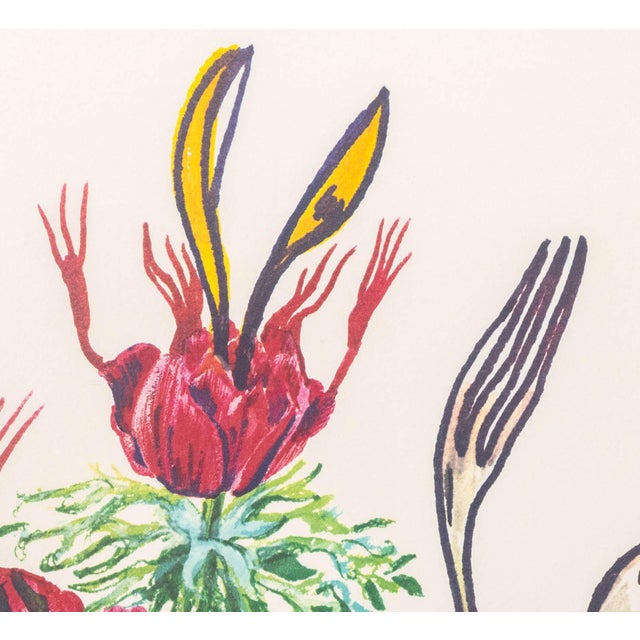 Contemporary Salvador Dali "Anemone (Forks)" Etching, 1972 For Sale - Image 3 of 12