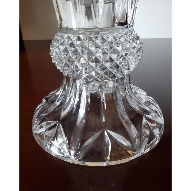 Godinger Vintage Godinger Shannon Crystal Vase For Sale - Image 4 of 7