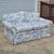 Antique Blue & White Toile De Jouy Camel Back Loveseat Rolled Arms Pleated Skirt For Sale - Image 15 of 16