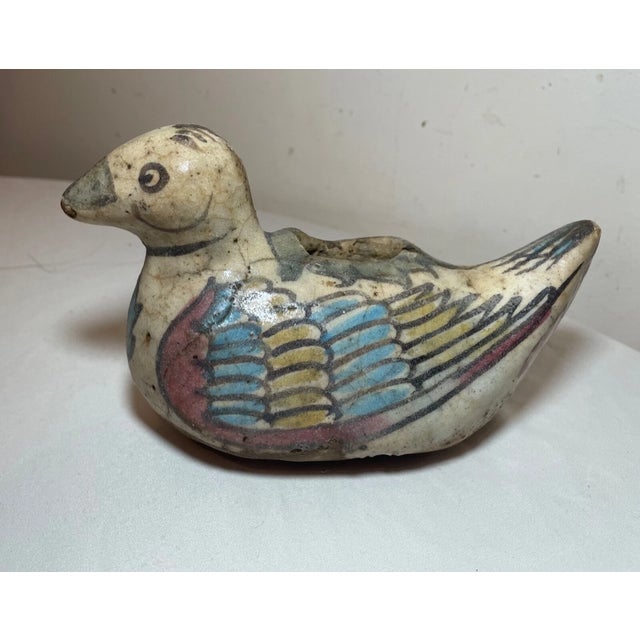 Up for sale is a wonderful antique 18th century Middle Eastern figural pottery vessel. It's sculpted by hand with a nice...