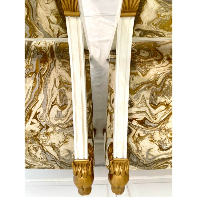 Set of 4 Traditional Empire Lion Head Armchairs For Sale - Image 9 of 12