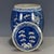1950s Blue and White Porcelain Lidded Jar, Reserved Plum Branch Decoration For Sale - Image 9 of 9