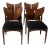 Mid Century Style Solid Walnut Butterfly Dining Chairs - Set of 4 For Sale