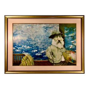 Charles Bragg Portrait Of Monet 1989 Reproduction Print