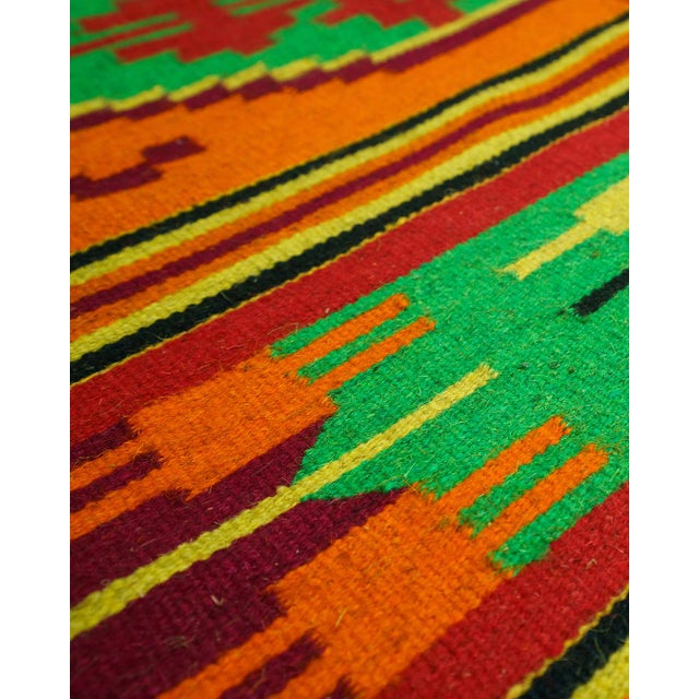 Vintage Wool Flatweave Rug, 1970s For Sale - Image 4 of 10